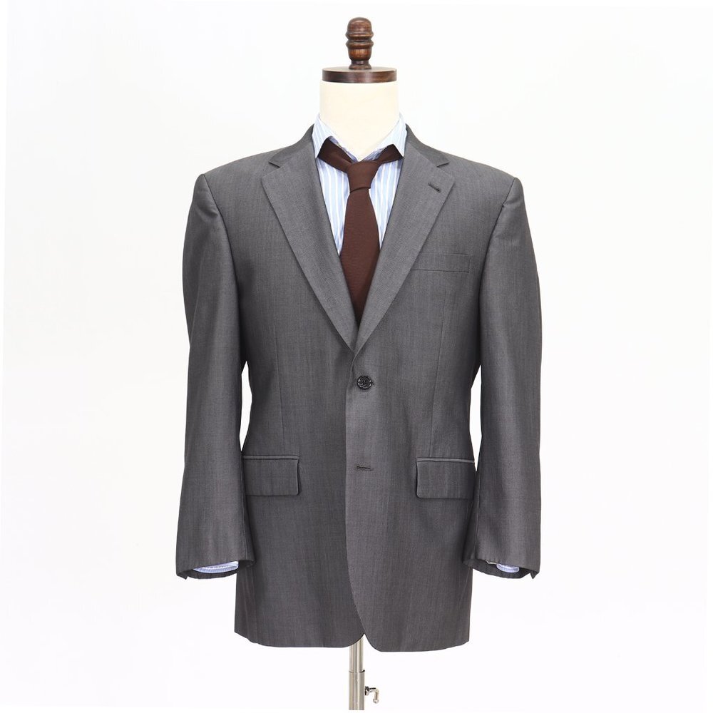 Jos. A. Bank 40R Gray HB 2-Button Sport Coat Blazer Jacket P462